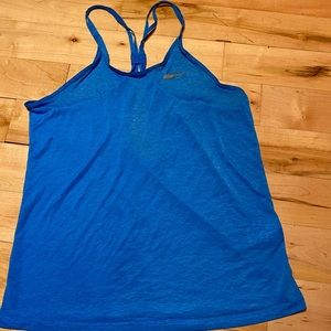 Nike Dry Fit Sheer Workout Tank Blue